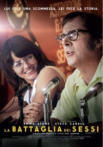 GRAN BRETAGNA/USA, 2017 Regia: Jonathan Dayton, Valerie Faris Interpreti: Emma Stone, Steve Carell Commedia. Durata 121 min. Orario: 16,10 – 18,15 – 20,20